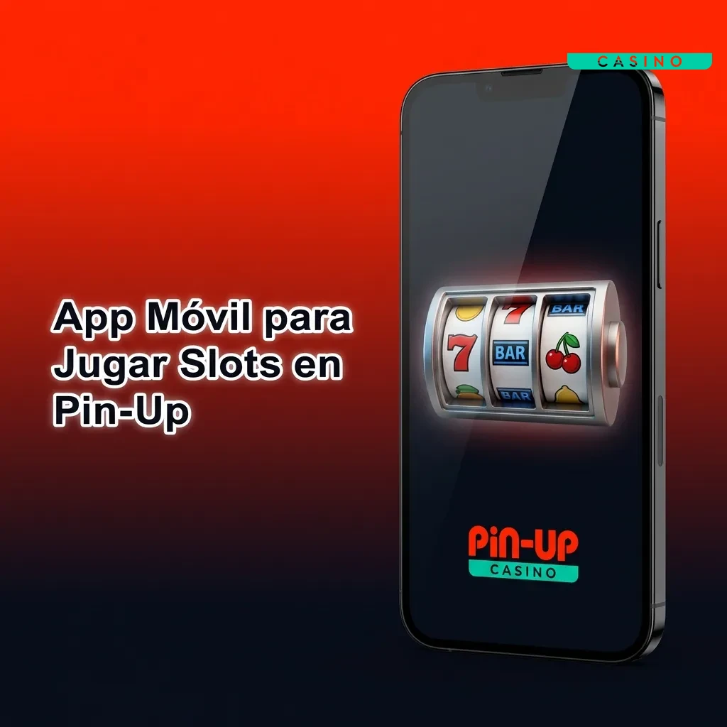 Pin-Up mobile app interface showing slot games catalog with touch-optimized controls and navigation menu
