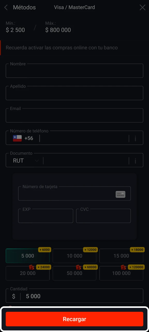 Confirma tu transacción de depósito en Pin-Up.