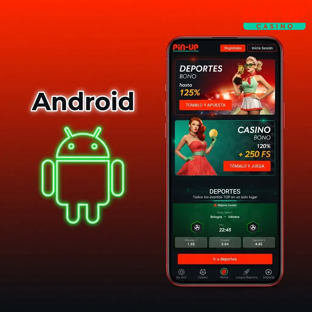 Guía de instalación de aplicación Android mostrando pasos de descarga y configuración en smartphone