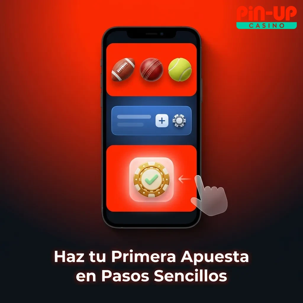 Step-by-step guide showing how to place your first bet: register, deposit, select event, choose market, and confirm bet.