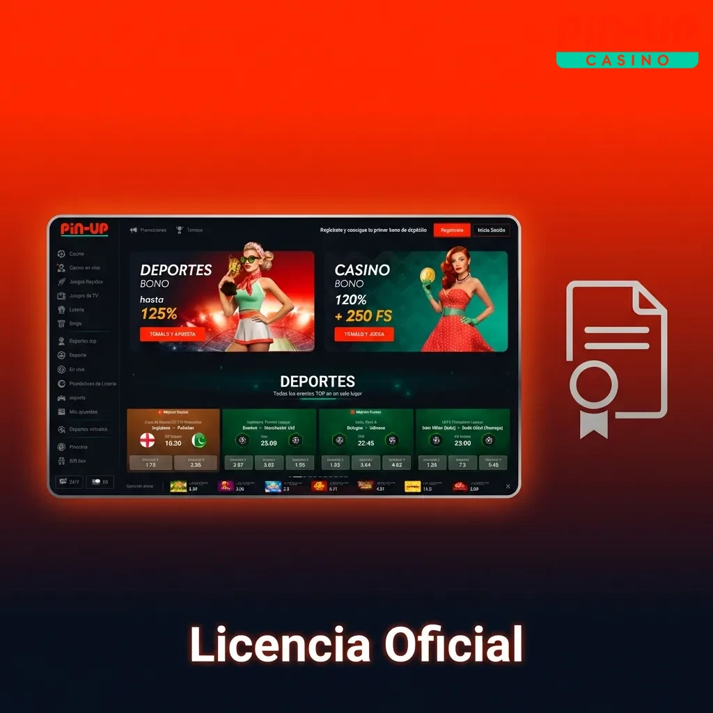 Pin-Up casino license certificate from Curaçao eGaming ensuring secure and regulated online gambling operations