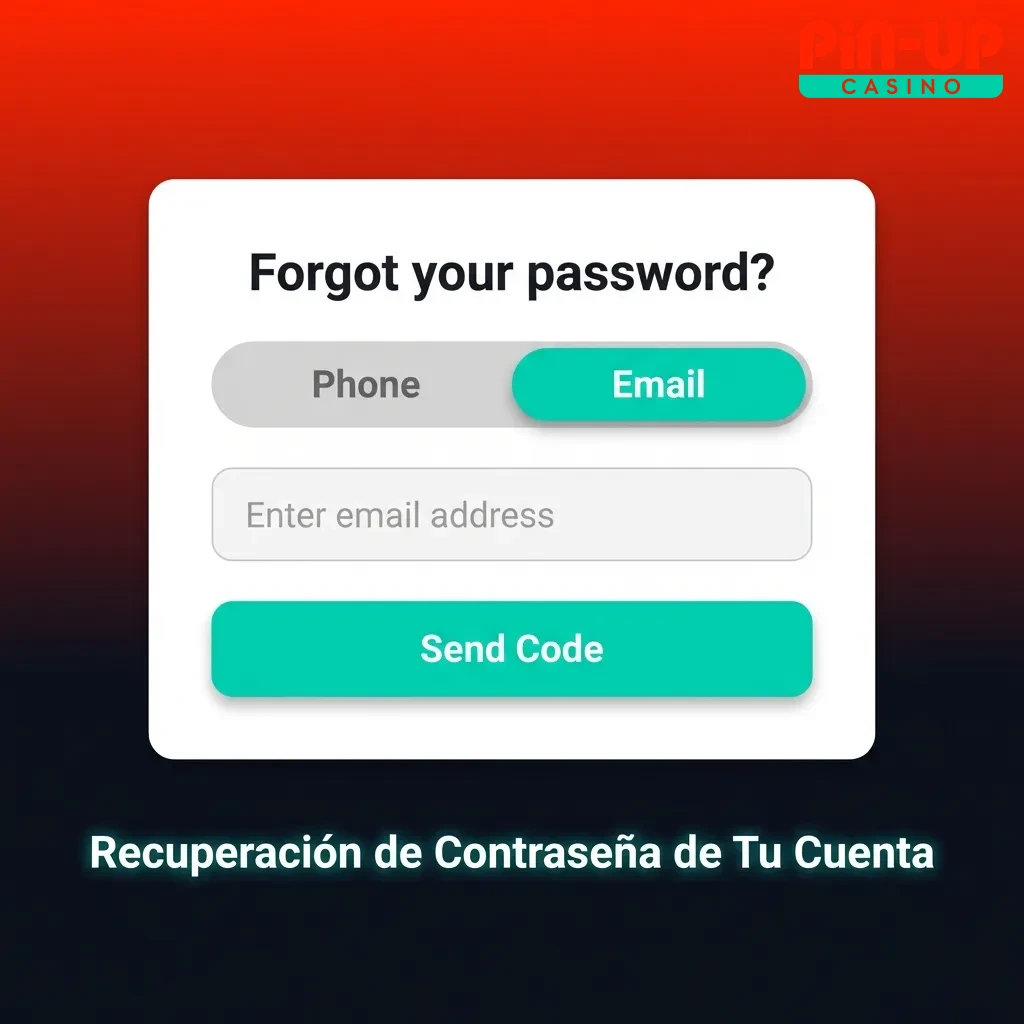 Usuario ingresando correo electrónico en formulario de recuperación de contraseña en pantalla de inicio de sesión