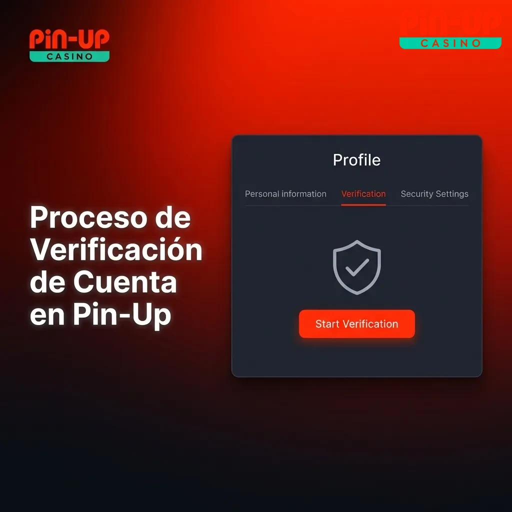 Pin-Up account verification process in Chile showing step-by-step guide with ID and address proof requirements